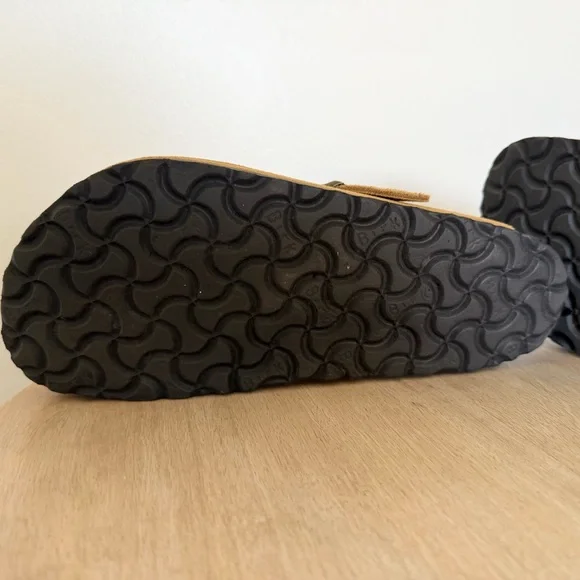 Birkenstock Boston Suede Embossed Cork Brown Women's Size 7-7.5 EU 38 - Picture 9 of 12